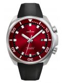 Zegarek męski do nurkowania głębinowego Junghans Aquaris Automatic Diver Red 27/4661.44