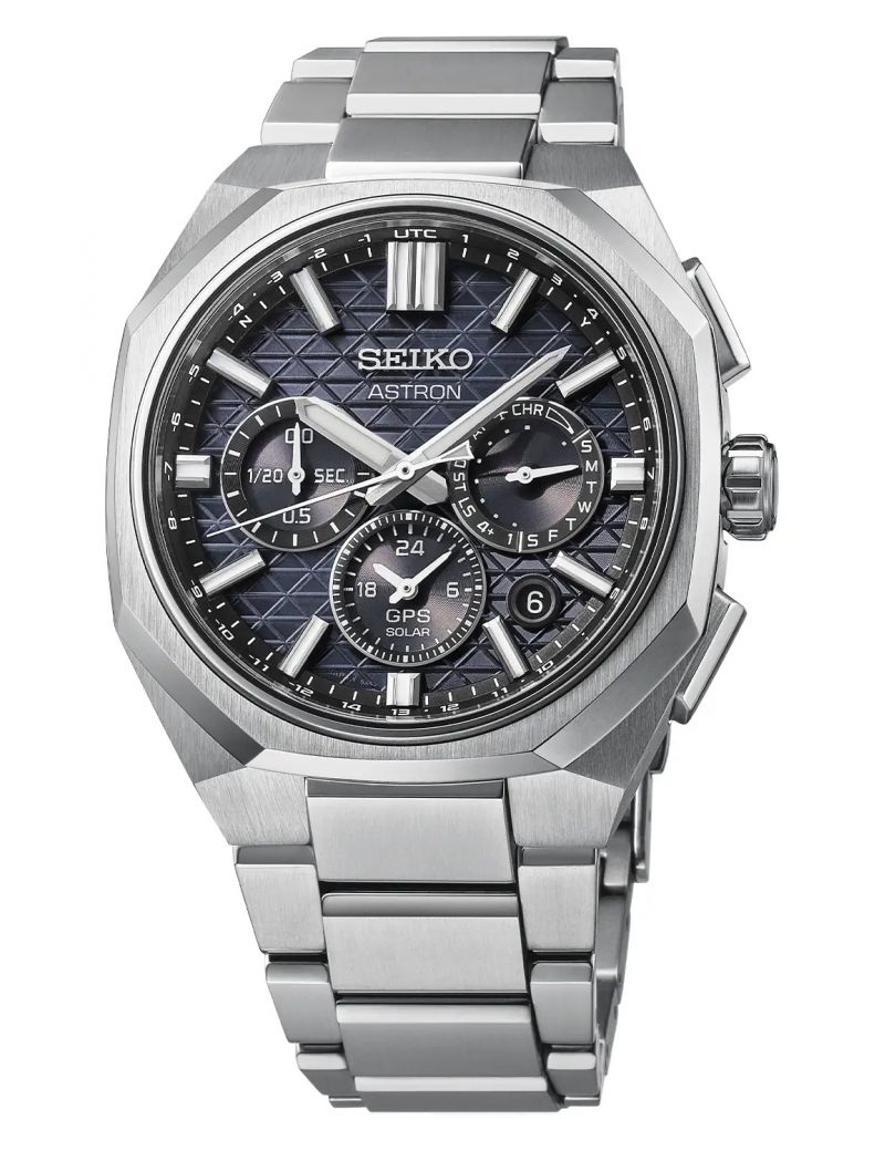 Tytanowy zegarek męski do noszenia na co dzień Seiko Astron GPS Solar Dual Time Chronograph HAB002J1 Tytanowy zegarek męski do noszenia na co dzień Seiko Astron GPS Solar Dual Time Chronograph HAB002J1