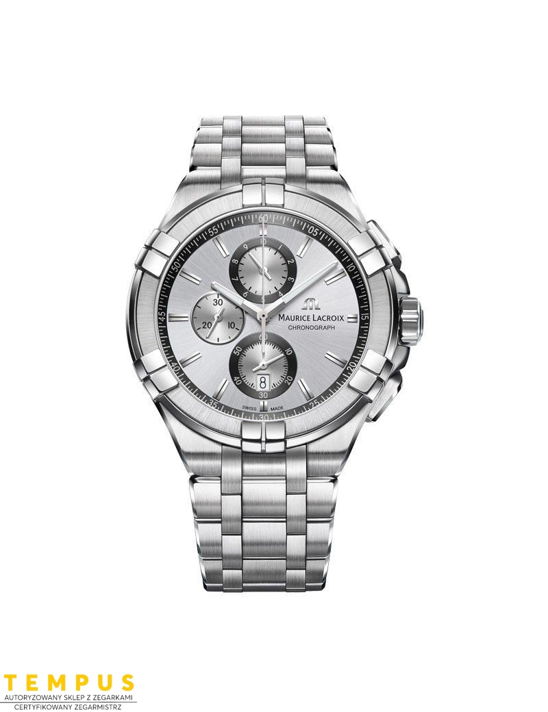 Zegarek casual męski Maurice Lacroix Aikon Chronograph AI1018-SS002-130-1 - Zegarki MAURICE LACROIX
