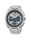 Tytanowy zegarek męski do noszenia na co dzień Seiko Astron GPS Solar Dual Time Chronograph HAB004J1 Limited Edition