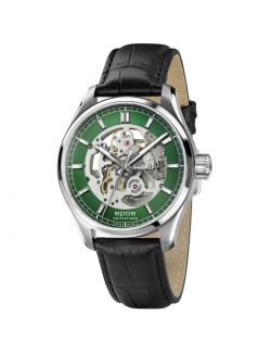 Elegancki zegarek męski z widocznym mechanizmem Epos Timeless Skeleton 3501.13B.20.13.25