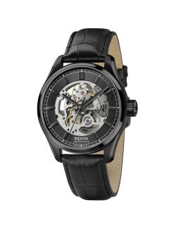 Elegancki zegarek męski z widocznym mechanizmem Epos Timeless Skeleton 3501.13B.25.15.25