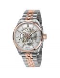 Elegancki zegarek męski z widocznym mechanizmem Epos Timeless Skeleton 3501.13B.34.18.44