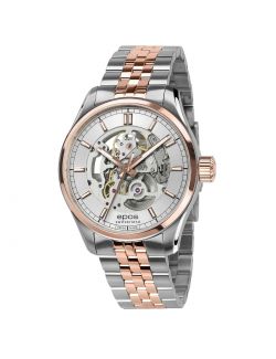 Elegancki zegarek męski z widocznym mechanizmem Epos Timeless Skeleton 3501.13B.34.18.44