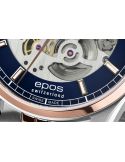 Elegancki zegarek męski z widocznym mechanizmem Epos Timeless Skeleton 3501.13B.34.16.44