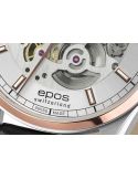 Elegancki zegarek męski z widocznym mechanizmem Epos Timeless Skeleton 3501.13B.34.18.25