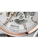 Elegancki zegarek męski z widocznym mechanizmem Epos Timeless Skeleton 3501.13B.34.18.44