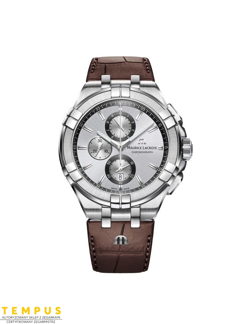 Zegarek casual męski Maurice Lacroix Aikon Chronograph AI1018-SS001-130-1 - Zegarki MAURICE LACROIX