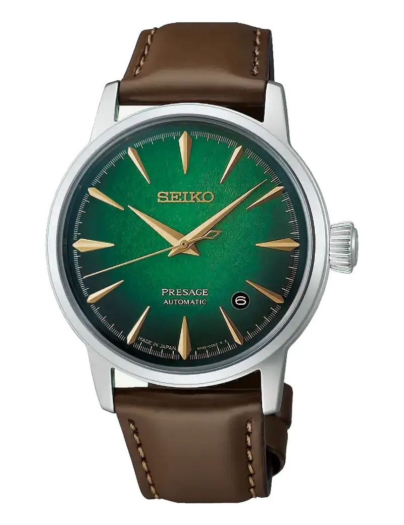 Klasyczny zegarek do garnituru Seiko Presage Cocktail Mint Mist HCB002J1