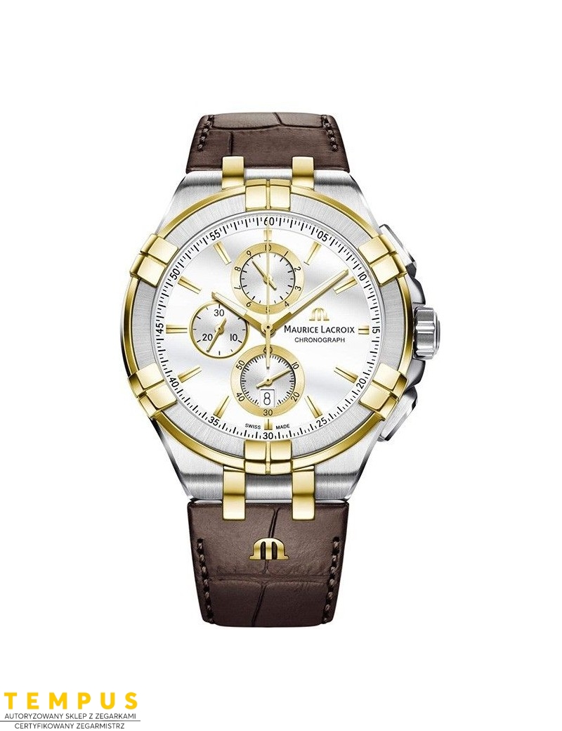 Zegarek casual męski Maurice Lacroix Aikon Chronograph AI1018-PVY11-132-1 - Zegarki MAURICE LACROIX Zegarek casual męski Maurice Lacroix Aikon Chronograph AI1018-PVY11-132-1 - Zegarki MAURICE LACROIX