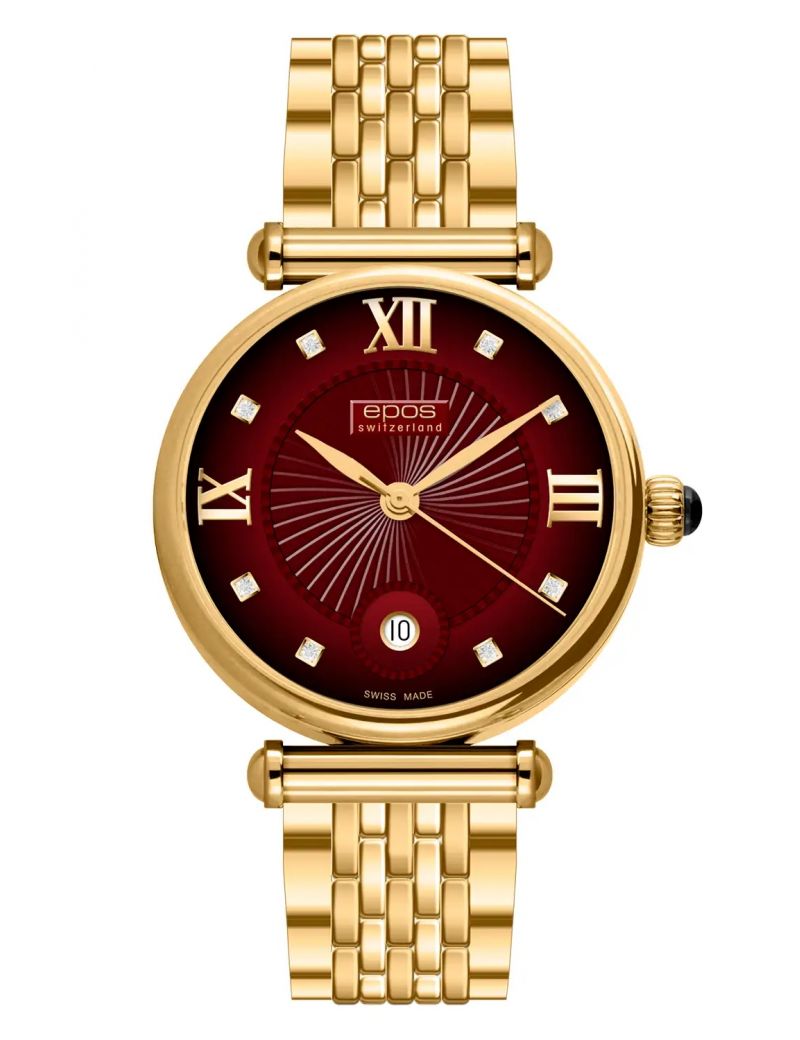 Elegancki zegarek zegarek damski na imprezę i do noszenia na co dzień Epos Ladies 8000.700.22.89.37 Diamonds Elegancki zegarek zegarek damski na imprezę i do noszenia na co dzień Epos Ladies 8000.700.22.89.37 Diamonds