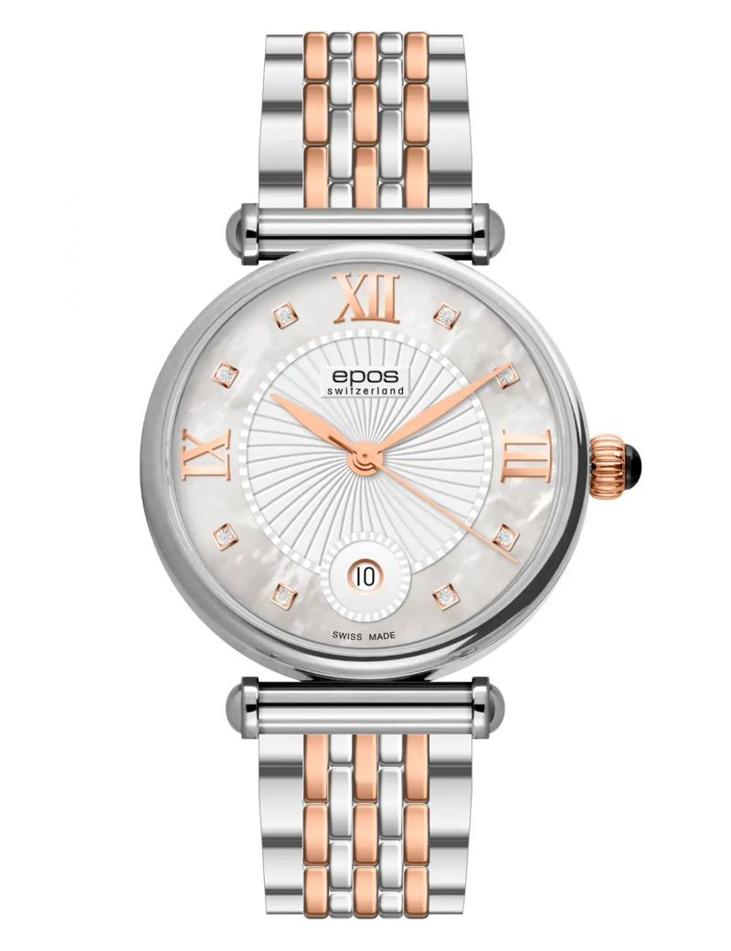 Elegancki zegarek zegarek damski na imprezę i do noszenia na co dzień Epos Ladies 8000.700.34.88.47 Diamonds Elegancki zegarek zegarek damski na imprezę i do noszenia na co dzień Epos Ladies 8000.700.34.88.47 Diamonds