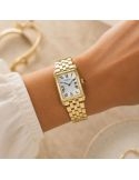 Mały zegarek biżuteryjny damski prostokątny Seiko Classic Lady Rectangular HGG001P1 Essentials