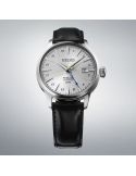 Elegancki zegarek do garnituru na pasku Seiko Presage SSK049J1 Silver Bullet Cocktail Time GMT