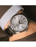 Elegancki zegarek do garnituru na pasku Seiko Presage SSK049J1 Silver Bullet Cocktail Time GMT