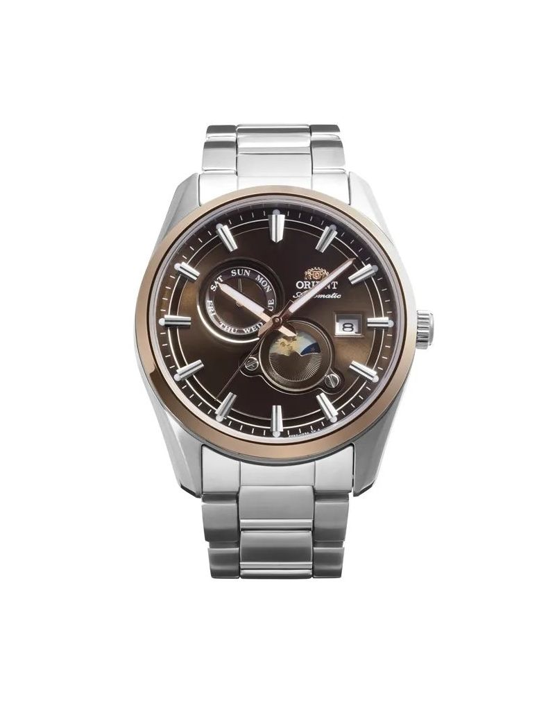 Męski zegarek automatyczny nakręcany ruchem ręki Orient Stretto Sun & Moon RA-AK0313Y30B