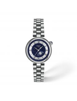 Mały klasyczny elegancki zegarek damski Tissot Désir Moon Phase T152.223.11.493.00 z szafirowym szkłem