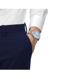 Klasyczny elegancki zegarek męski Tissot Ballade Powermatic 80 COSC T156.408.11.353.00 Ice Blue z szafirowym szkłem