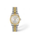 Mały klasyczny elegancki zegarek damski Tissot Ballade Powermatic 48 COSC T156.208.22.033.01 z szafirowym szkłem
