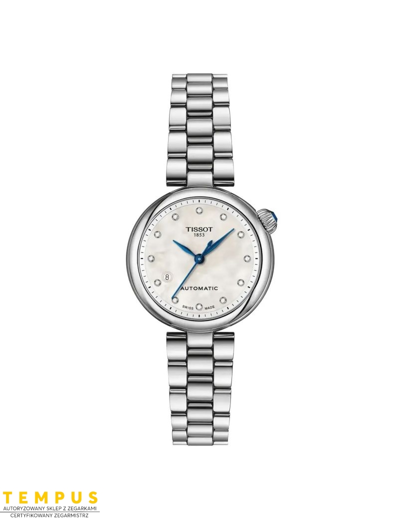 Elegancki automatyczny zegarek damski Tissot Desir Automatic T152.207.11.116.00 Lady Diamonds z szafirowym szkłem Elegancki automatyczny zegarek damski Tissot Desir Automatic T152.207.11.116.00 Lady Diamonds z szafirowym szkłem