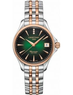Wodoszczelny elegancki zegarek damski Certina DS Action Lady Diamonds C032.051.22.096.00