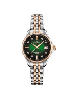 Wodoszczelny elegancki zegarek damski Certina DS Action Lady Powermatic 80 C032.207.22.096.00 Diamonds