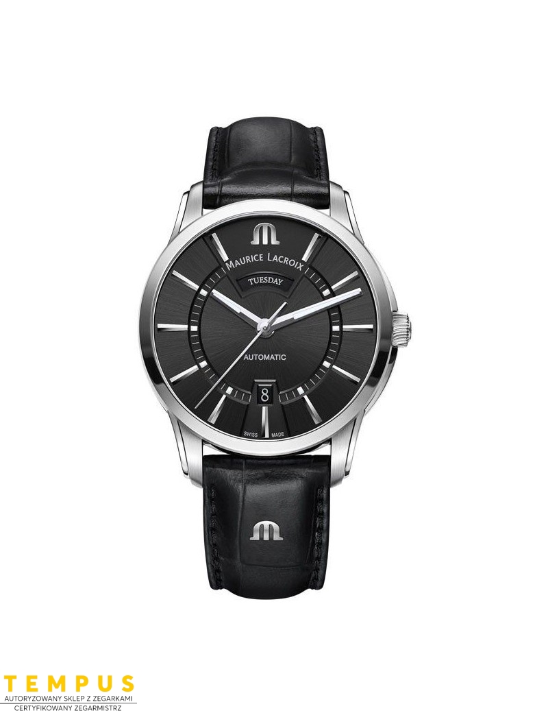 Zegarek klasyczny męski Maurice Lacroix Pontos Day Date PT6358-SS001-330-1 - Zegarki MAURICE LACROIX Zegarek klasyczny męski Maurice Lacroix Pontos Day Date PT6358-SS001-330-1 - Zegarki MAURICE LACROIX
