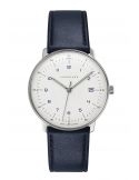 Minimalistyczny zegarek męski garniturowy Junghans Max Bill Quarz 41/4668.02