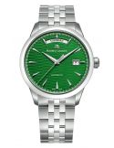 Męski zegarek automatyczny Maurice Lacroix 1975 Automatic Day Date Sapin Green 756058-SS002-630-1 Limited Edition na bransolecie