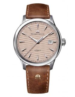 Męski zegarek automatyczny Maurice Lacroix 1975 Automatic Vagues Du Jura 756108-S1S12-730-7 Limited Edition na pasku