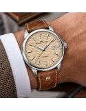 Męski zegarek automatyczny Maurice Lacroix 1975 Automatic Vagues Du Jura 756108-S1S12-730-7 Limited Edition na pasku