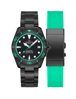 Certina DS Action Diver Powermatic 80 Black/Mint C048.807.33.051.01