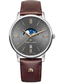 Zegarek klasyczny, elegancki męski Maurice Lacroix Eliros Moonphase EL1108-SS001-311-1 - Zegarki MAURICE LACROIX