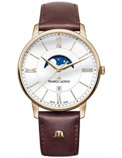 Zegarek klasyczny, elegancki męski Maurice Lacroix Eliros Moonphase EL1108-PVP01-112-1 - Zegarki MAURICE LACROIX