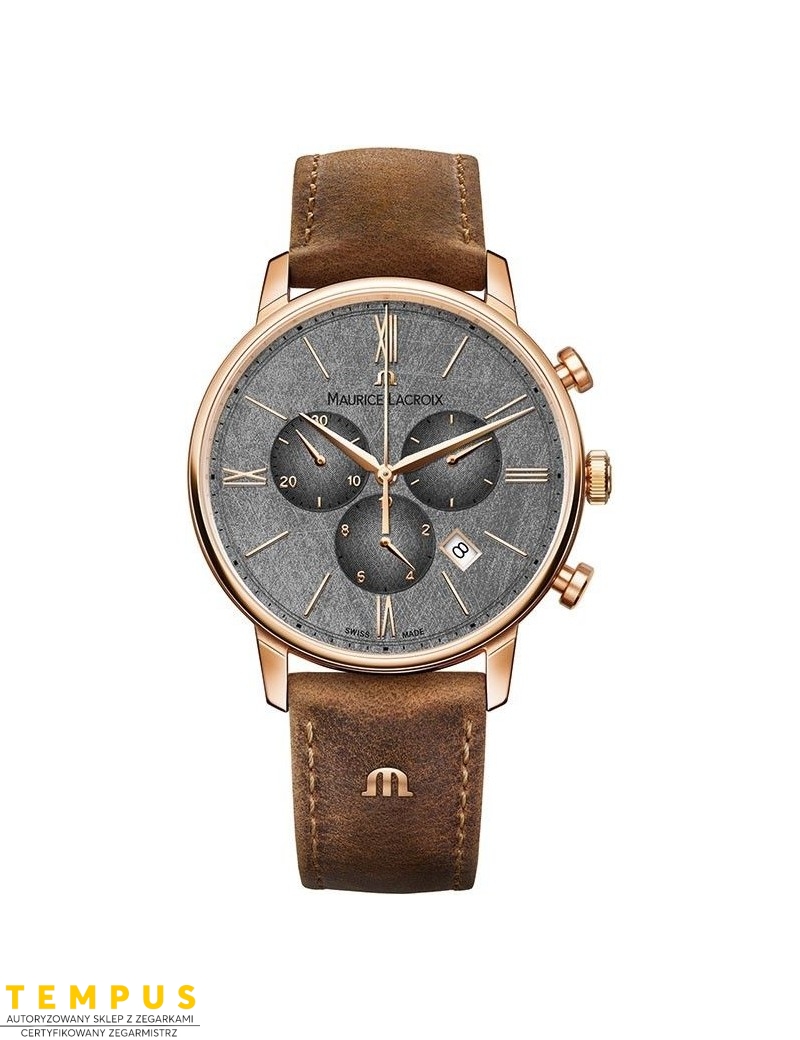 Zegarek klasyczny, elegancki męski Maurice Lacroix Eliros Chronograph EL1098-PVP01-210-1 - Zegarki MAURICE LACROIX Zegarek klasyczny, elegancki męski Maurice Lacroix Eliros Chronograph EL1098-PVP01-210-1 - Zegarki MAURICE LACROIX