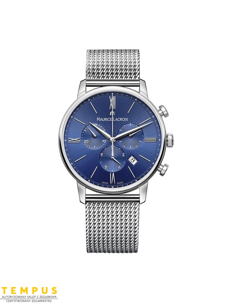 Zegarek klasyczny, elegancki męski Maurice Lacroix Eliros Chronograph EL1098-SS002-410-1 - Zegarki MAURICE LACROIX