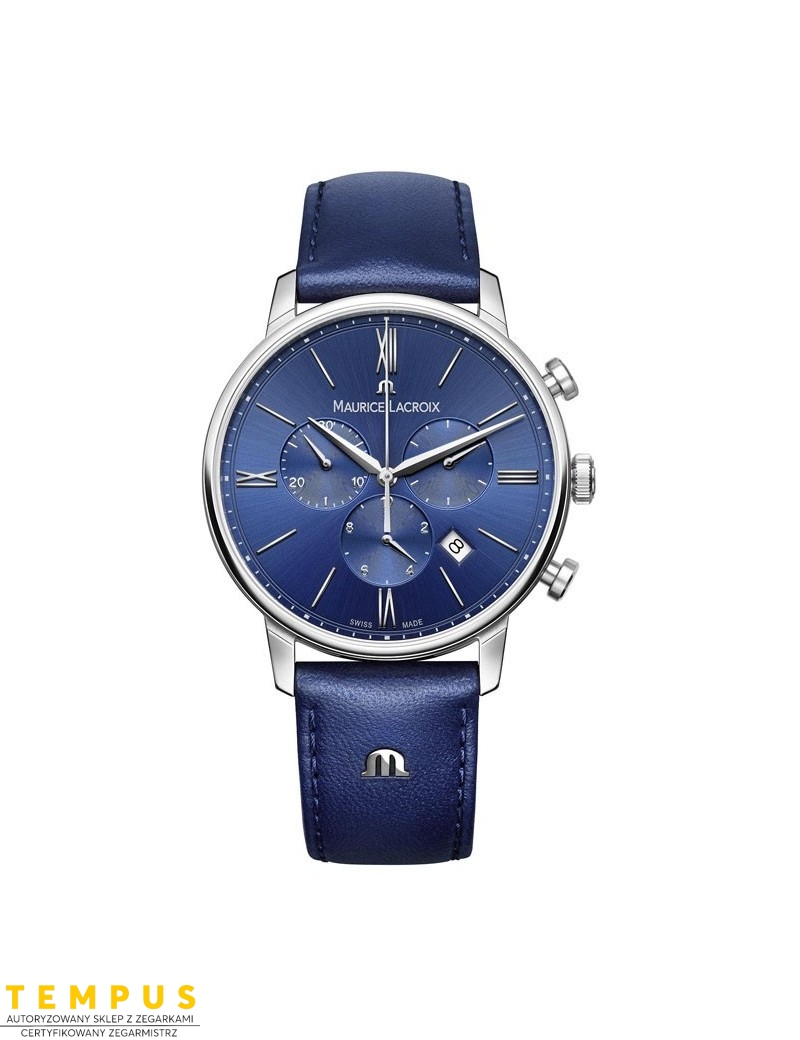 Zegarek klasyczny, elegancki męski Maurice Lacroix Eliros Chronograph EL1098-SS001-410-1 - Zegarki MAURICE LACROIX