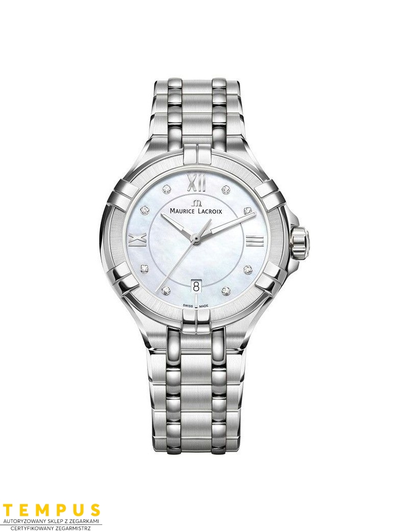 Zegarek casual damski Maurice Lacroix Aikon Date AI1004-SS002-170-1 - Zegarki MAURICE LACROIX