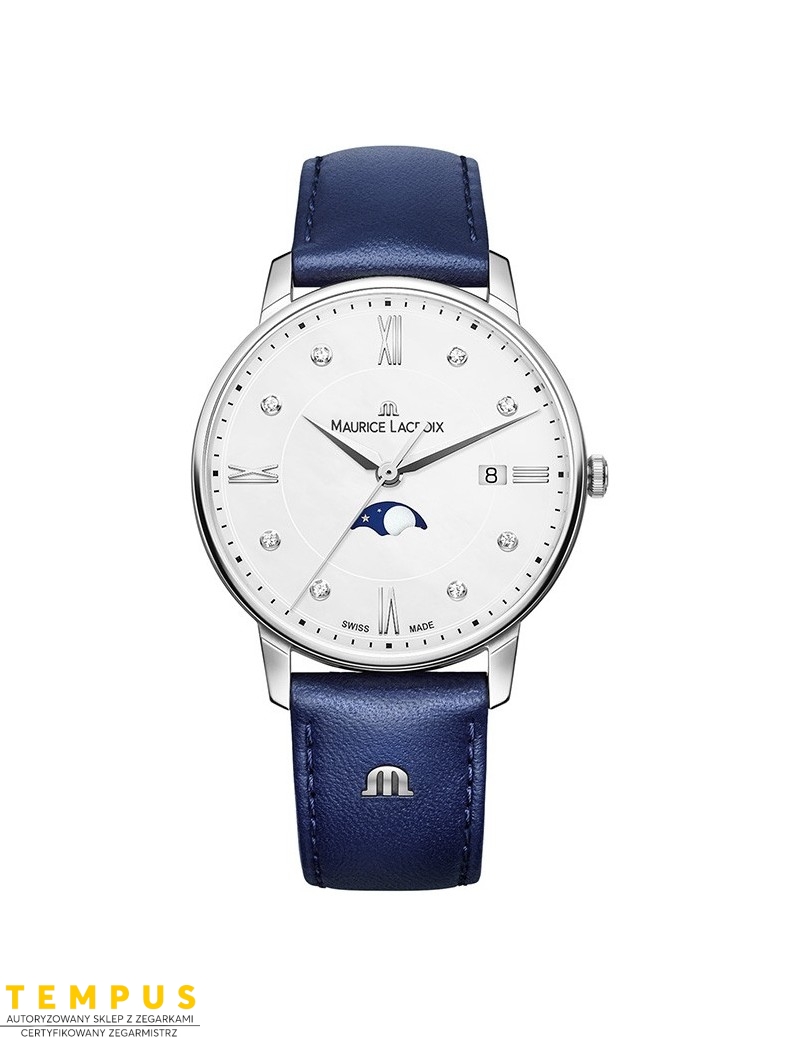 Zegarek klasyczny damski Maurice Lacroix Eliros Moonphase EL1096-SS001-150-1 - Zegarki MAURICE LACROIX Zegarek klasyczny damski Maurice Lacroix Eliros Moonphase EL1096-SS001-150-1 - Zegarki MAURICE LACROIX
