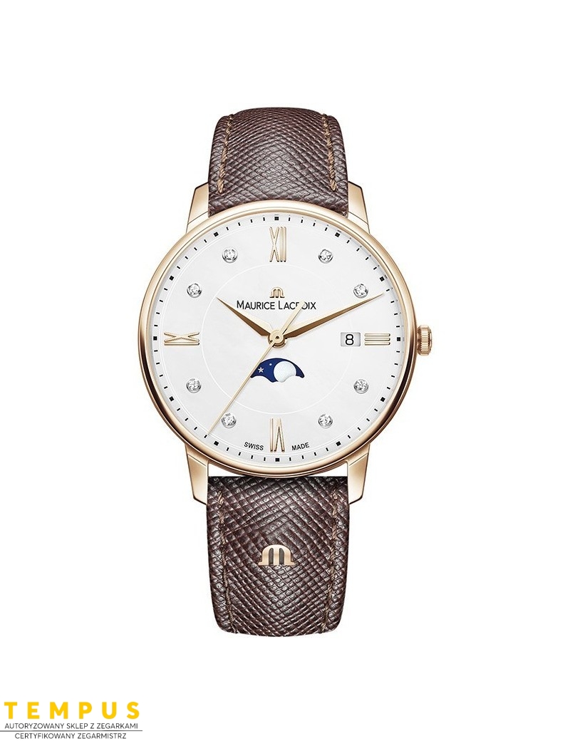 Zegarek klasyczny damski Maurice Lacroix Eliros Moonphase EL1096-PVP01-150-1 - Zegarki MAURICE LACROIX Zegarek klasyczny damski Maurice Lacroix Eliros Moonphase EL1096-PVP01-150-1 - Zegarki MAURICE LACROIX