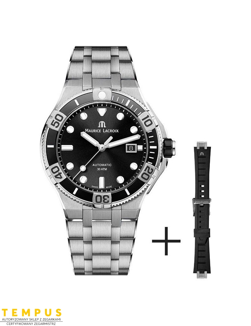 Zegarek sportowy męski Maurice Lacroix Aikon Venturer AI6058-SS002-330-2 - Zegarki MAURICE LACROIX