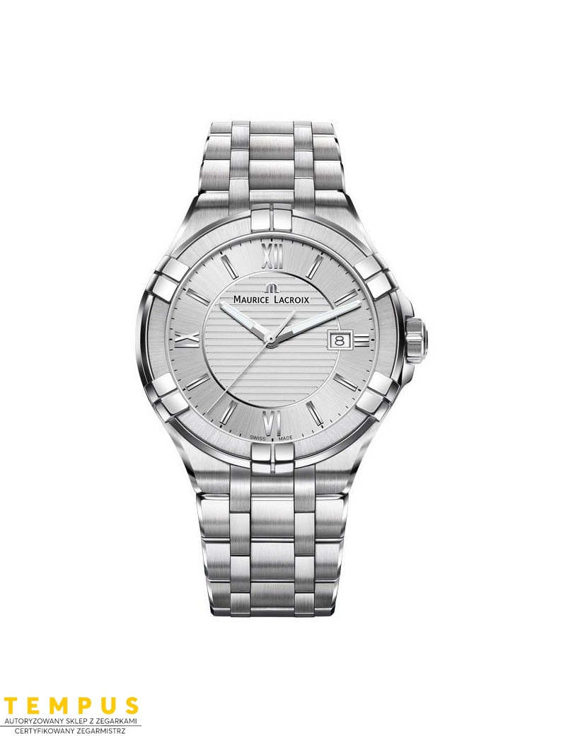 Zegarek casual męski Maurice Lacroix Aikon Date AI1008-SS002-130-1 - Zegarki MAURICE LACROIX