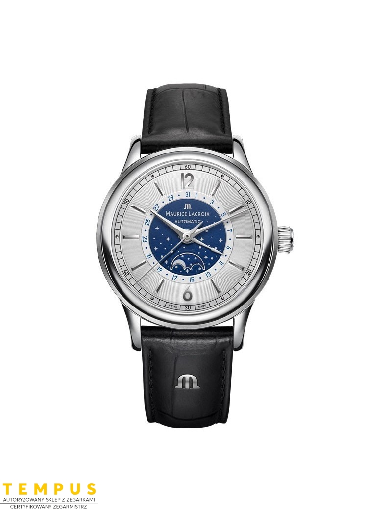 Zegarek męski Maurice Lacroix Les Classiques Moonphase LC6168-SS001-122-1 - Zegarki MAURICE LACROIX Zegarek męski Maurice Lacroix Les Classiques Moonphase LC6168-SS001-122-1 - Zegarki MAURICE LACROIX