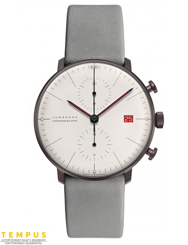 Junghans Max Bill Chronoscope 100 Jahre Bauhaus 027/4902.02 - Zegarki JUNGHANS