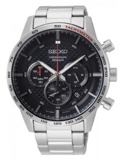 Zegarek sportowy męski Seiko Quartz Chronograph Ssb355P1 - Zegarki SEIKO