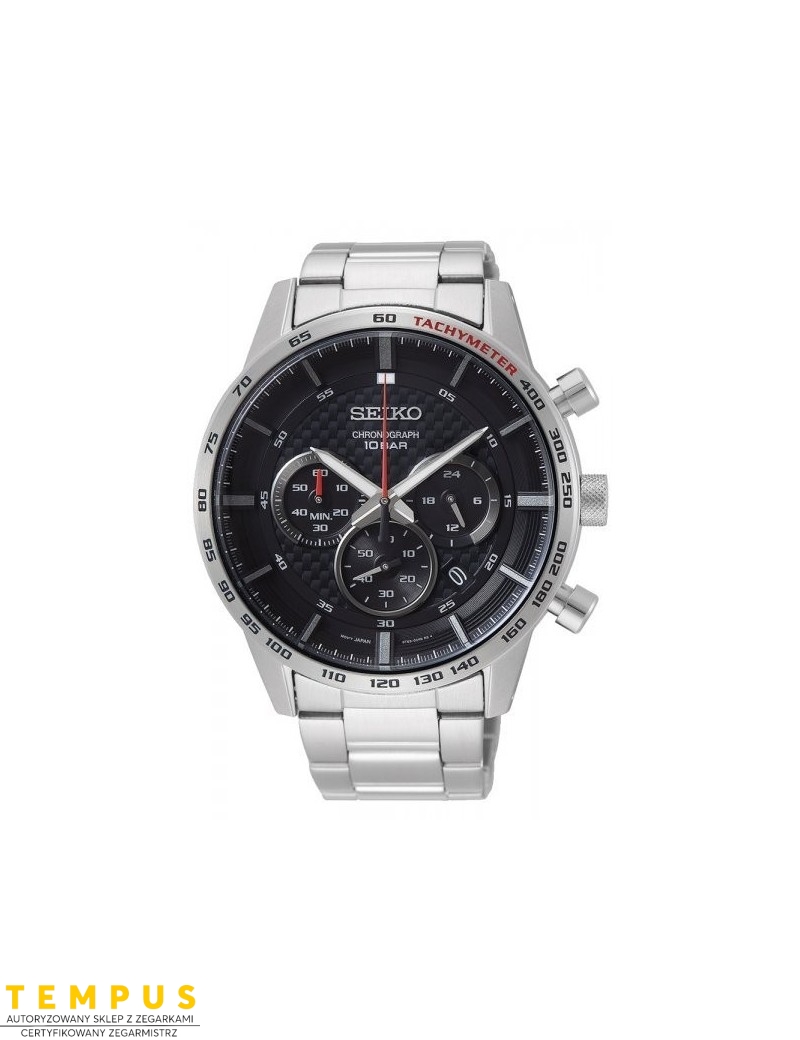 Zegarek sportowy męski Seiko Quartz Chronograph Ssb355P1 - Zegarki SEIKO