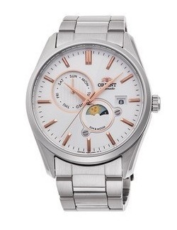 Zegarek klasyczny męski Orient Classic Sun & Moon Automatic RA-AK0301S10B - Zegarki ORIENT