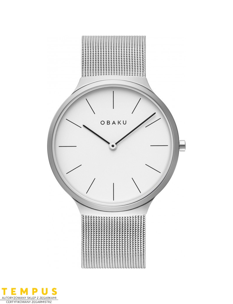 Zegarek klasyczny męski Obaku Denmark V240GXCWMC - Zegarki OBAKU Zegarek klasyczny męski Obaku Denmark V240GXCWMC - Zegarki OBAKU