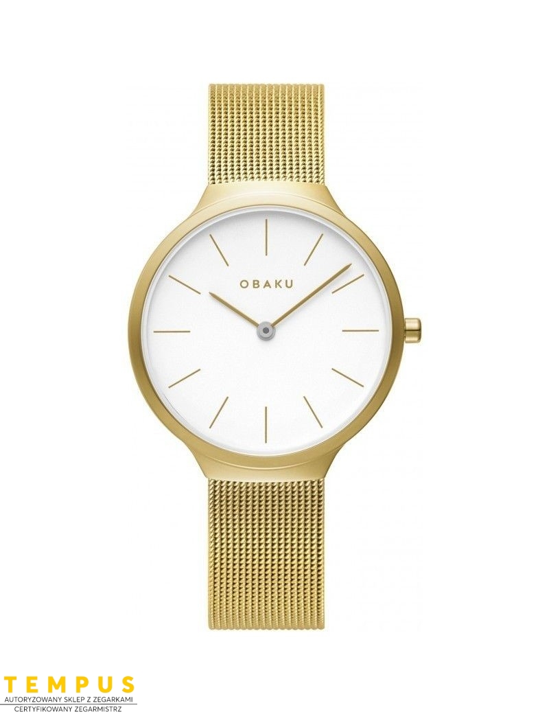 Zegarek klasyczny damski Obaku Denmark V240LXGWMG - Zegarki OBAKU Zegarek klasyczny damski Obaku Denmark V240LXGWMG - Zegarki OBAKU