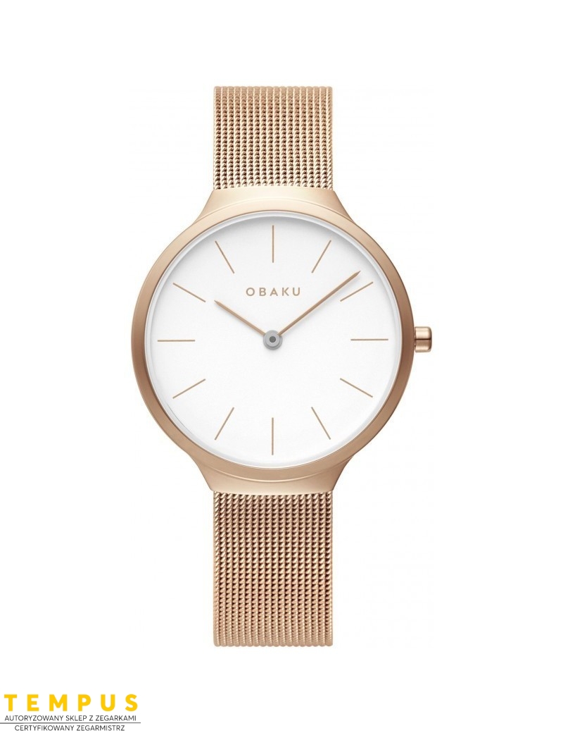 Zegarek klasyczny damski Obaku Denmark V240LXVWMV - Zegarki OBAKU Zegarek klasyczny damski Obaku Denmark V240LXVWMV - Zegarki OBAKU